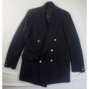 Vintage USA Made Southwick X Cable Car Clothiers Blue Gold Button Mens Blazer